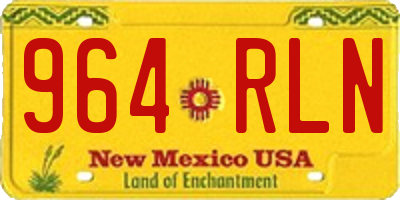 NM license plate 964RLN