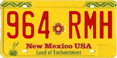 NM license plate 964RMH