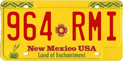 NM license plate 964RMI