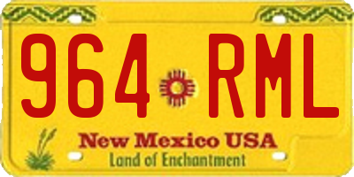 NM license plate 964RML