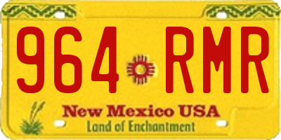 NM license plate 964RMR