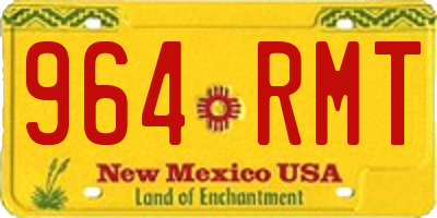 NM license plate 964RMT