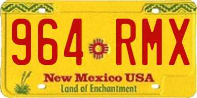 NM license plate 964RMX