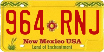 NM license plate 964RNJ