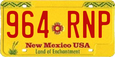NM license plate 964RNP