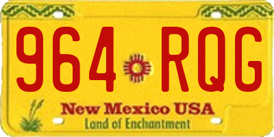 NM license plate 964RQG