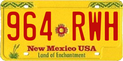 NM license plate 964RWH