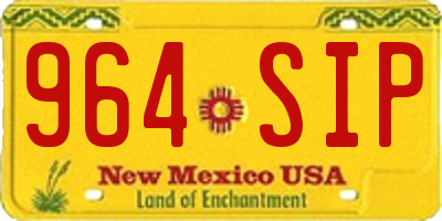 NM license plate 964SIP