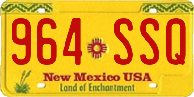 NM license plate 964SSQ