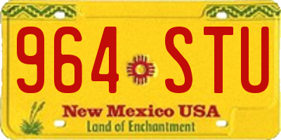 NM license plate 964STU