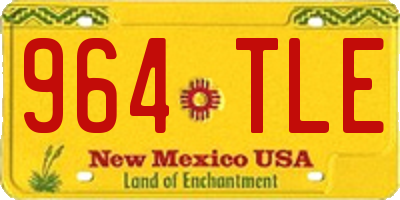 NM license plate 964TLE