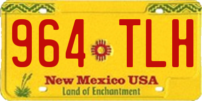 NM license plate 964TLH