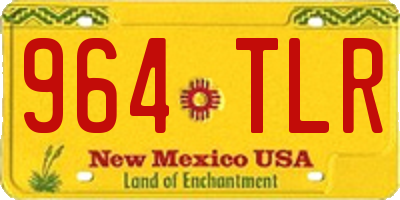 NM license plate 964TLR
