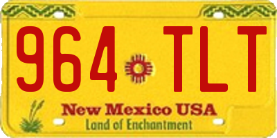 NM license plate 964TLT