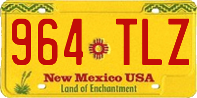 NM license plate 964TLZ