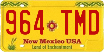 NM license plate 964TMD