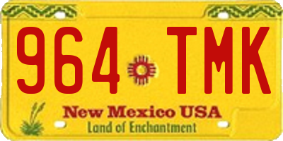 NM license plate 964TMK