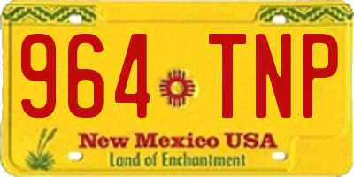 NM license plate 964TNP