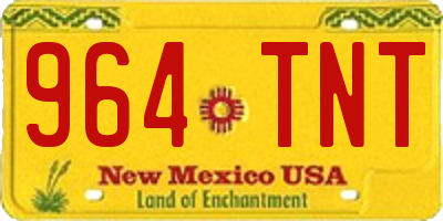 NM license plate 964TNT