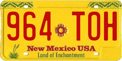 NM license plate 964TOH