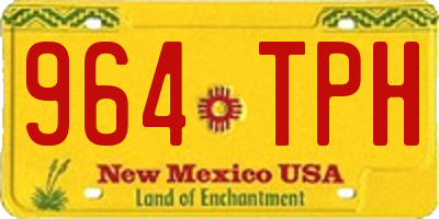 NM license plate 964TPH