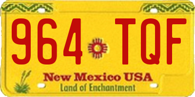 NM license plate 964TQF