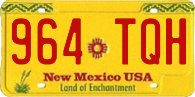 NM license plate 964TQH