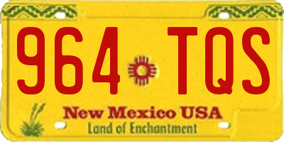 NM license plate 964TQS