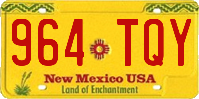 NM license plate 964TQY