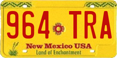 NM license plate 964TRA