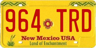 NM license plate 964TRD