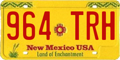 NM license plate 964TRH