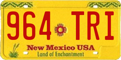 NM license plate 964TRI
