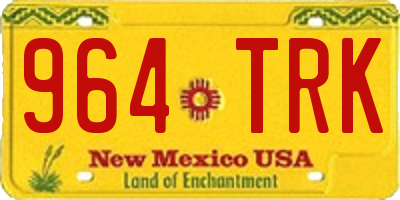 NM license plate 964TRK
