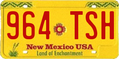 NM license plate 964TSH