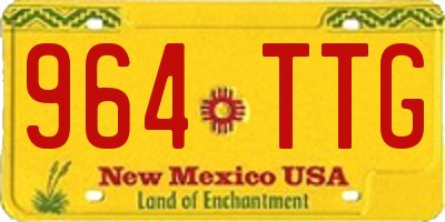 NM license plate 964TTG