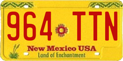 NM license plate 964TTN