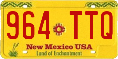 NM license plate 964TTQ