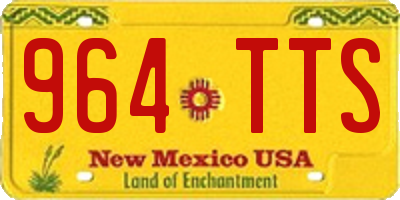 NM license plate 964TTS