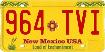 NM license plate 964TVI