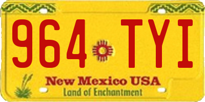 NM license plate 964TYI
