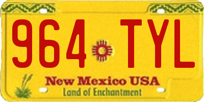 NM license plate 964TYL