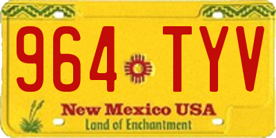 NM license plate 964TYV