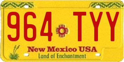 NM license plate 964TYY