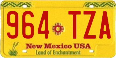 NM license plate 964TZA