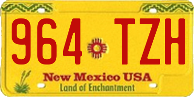 NM license plate 964TZH