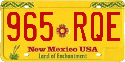 NM license plate 965RQE