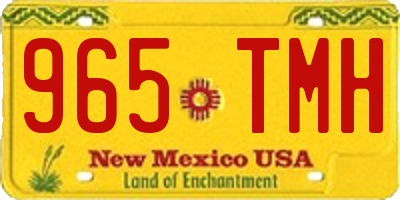 NM license plate 965TMH