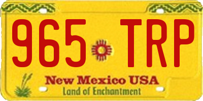 NM license plate 965TRP