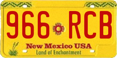 NM license plate 966RCB
